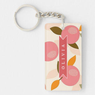 Motif personnalisé de pêche Mignon été rétro