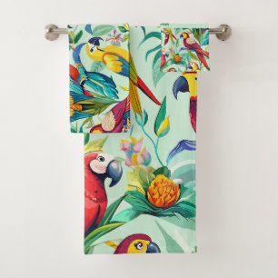 Motif personnalisé Parrots Watercolor
