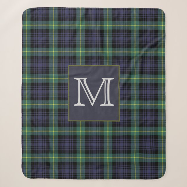 Motif Plaid violet noir vert Tartan (Devant)