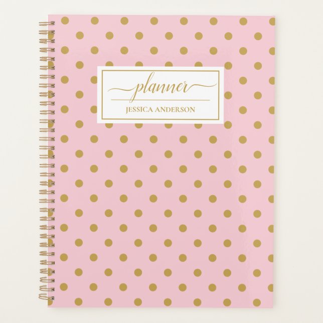 Motif Pois Chic Pink Gold (Devant)