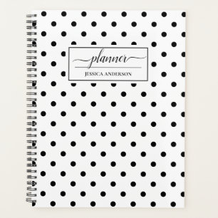 Motif Pois noir blanc chic