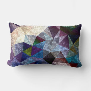 Motif polygonale en marbre lancer oreiller