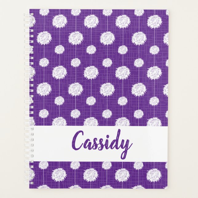 Motif Pom Pom violet Pom-pom girl (Devant)