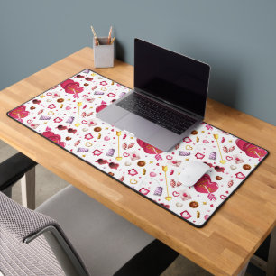 Motif Pop Cœur Rose Fantaisiste & Friandises
