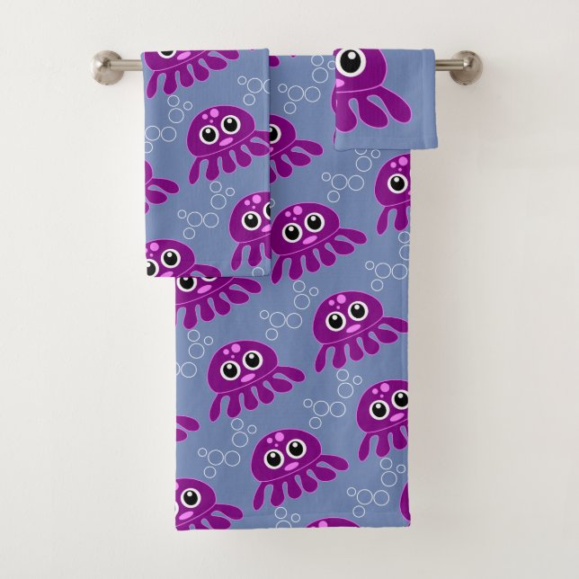 Motif pourpre de poulpe de bébé mignon (En situation)