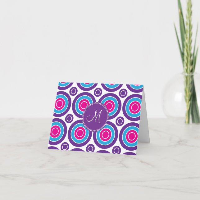 Motif pourpre personnalisé de cercle de rose de (Devant)