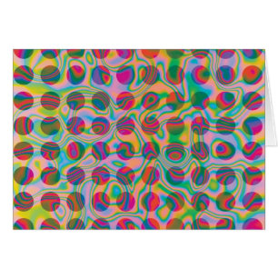 Motif psychédélique de taches d'arc-en-ciel