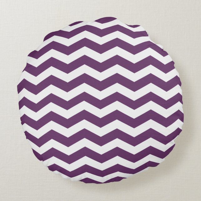 Motif Purple Chevron Coussins (Dos)