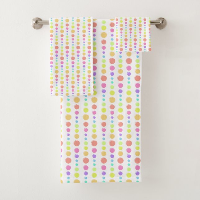 Motif Rainbow Pastel Dots (En situation)