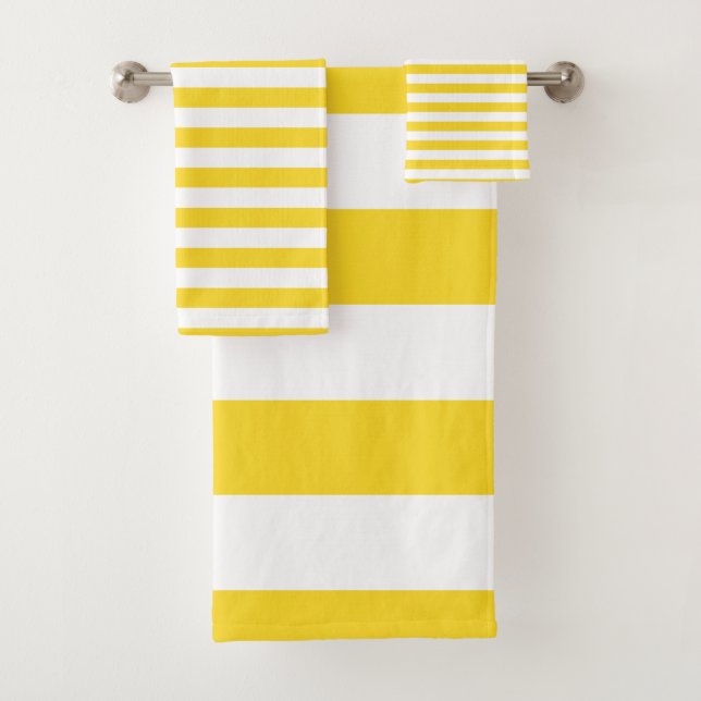 Motif rayé jaune et blanc vibrant moderne (En situation)