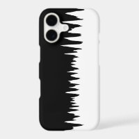 Motif rayé zigzag noir et blanc Cool