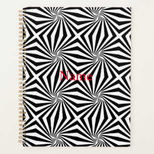 Motif rayonnant noir blanc Thunder_Cove
