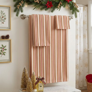 Motif rayure automne chaud Rétro