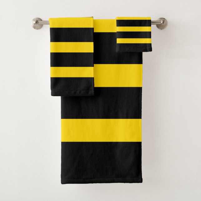 Motif rayures noir et jaune (En situation)