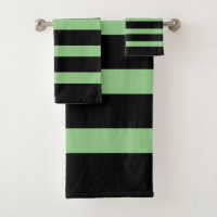 Motif rayures noir et vert