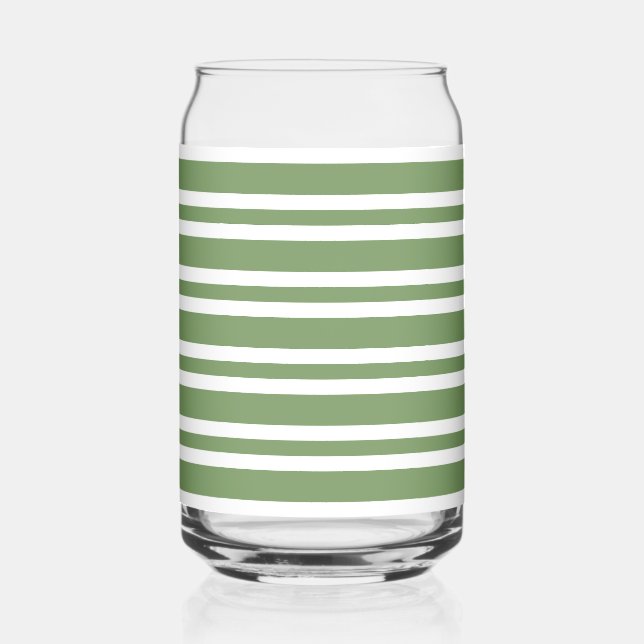 Motif rayures vertes blanches (Recto)