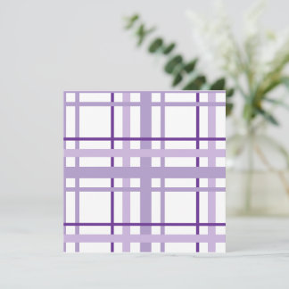 Motif rayures violettes carte plate