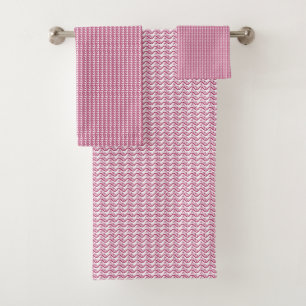 Motif répété de petite lin ondulé rose rougeâtre