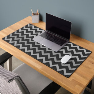 Motif rétro Cool gris noir Chevron