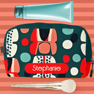 Motif rétro nordique sur pochette de cosmétiques v