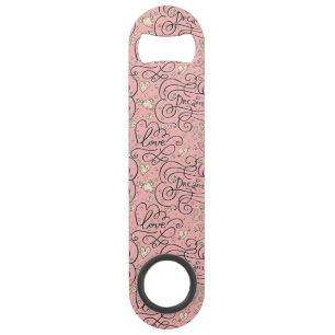 Motif romantique avec des coeurs et des oiseaux