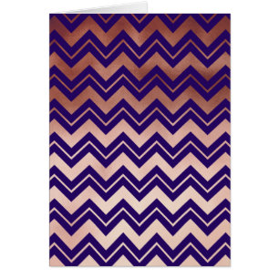 motif rose élégant de chevron de bleu marine d'or