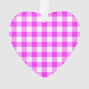 Motif rose et blanc En vichy