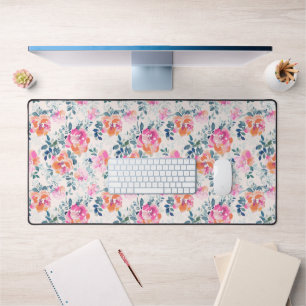 Motif rose et Turquoise