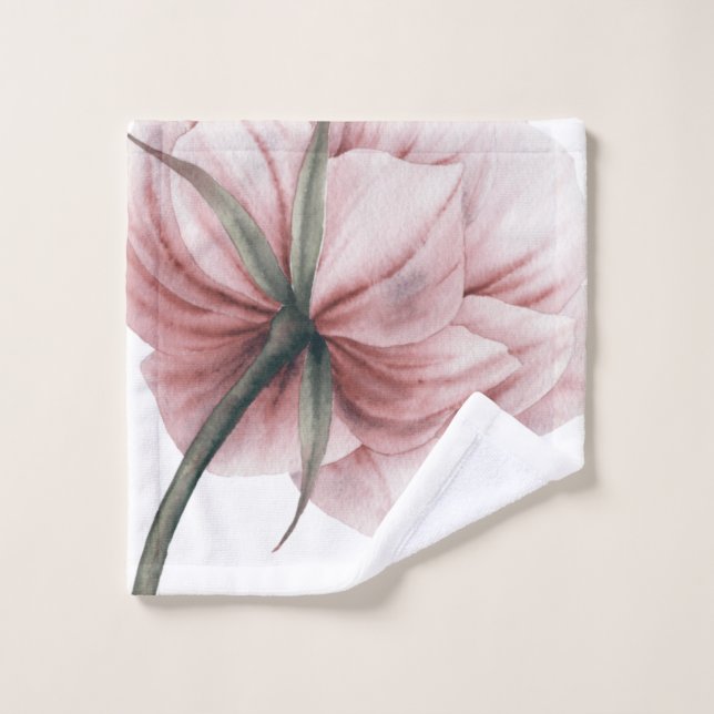 Motif rose, fleur romantique, chic, adorable (Gant de toilette)