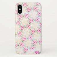 Motif rose sucré partout sur coque iphone unique
