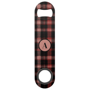 Motif rouge et noir rustique