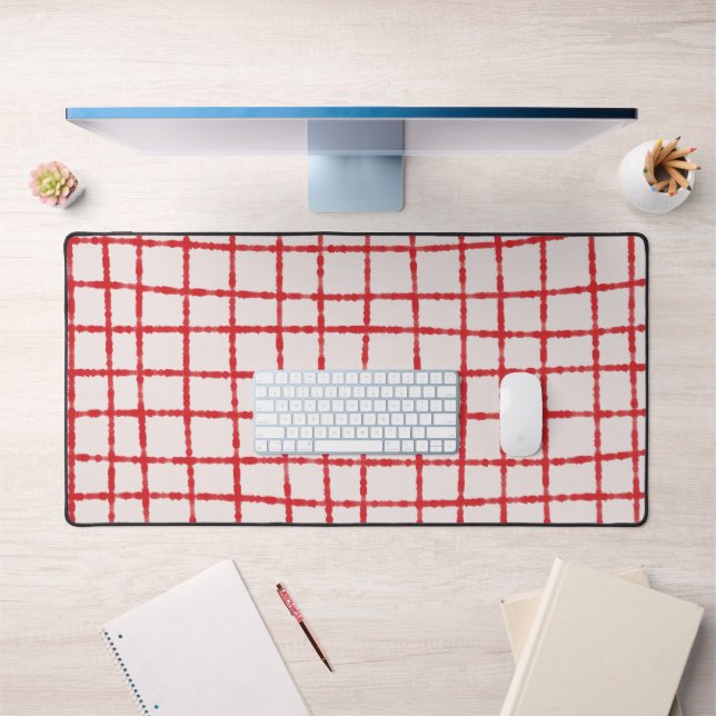 Motif rouge et rose Vibrant et élégant (Bureau 1)