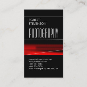 Motif rouge rouge rouge vertical Carte de visite t