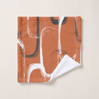 Motif sans couture avec aquarelle orange