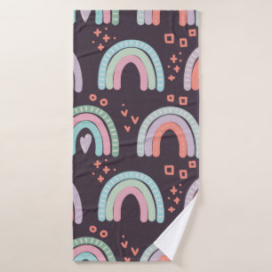 motif sans couture avec arc-en-ciel et clip goutt