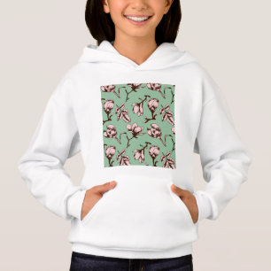 Motif sans couture avec bourgeons floraux des arbr