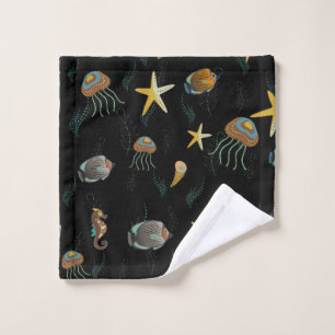Motif sans couture avec de mignons poissons décora