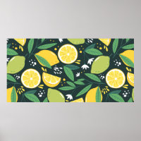 Motif sans couture avec des citrons. Impression d'