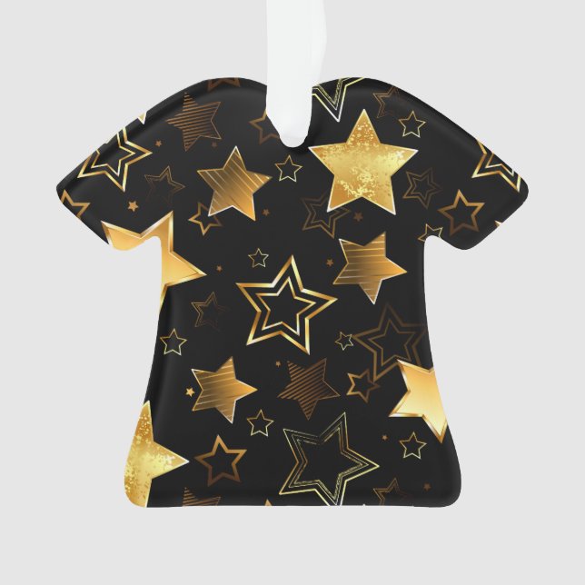 Motif sans couture avec étoiles d'or (devant)