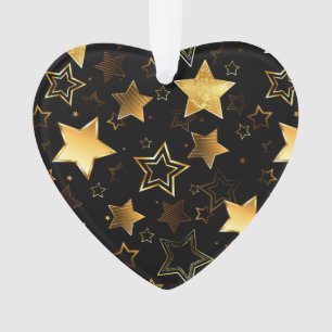 Motif sans couture avec étoiles d'or