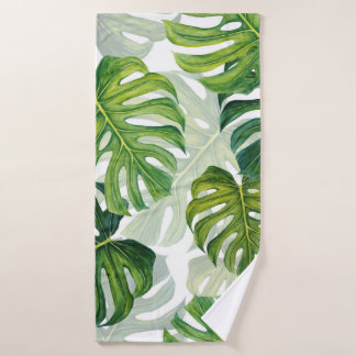 Motif sans couture avec feuilles monstères