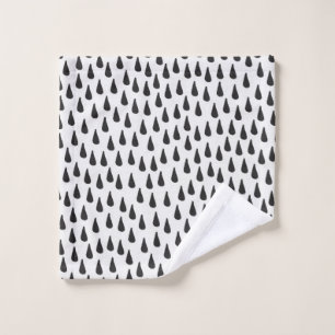 Motif sans couture avec gouttes de pluie en noir s