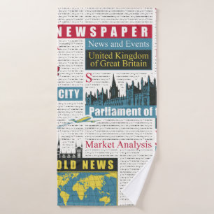 motif sans couture avec journal britannique ou lo