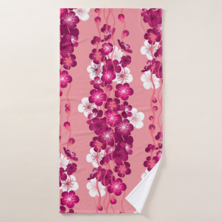 Motif sans couture avec roses en fleurs roses