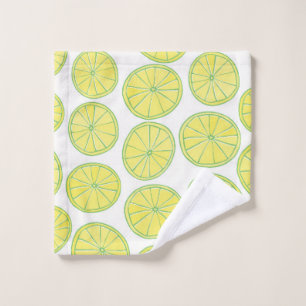 Motif sans couture avec tranches de citron jaune s
