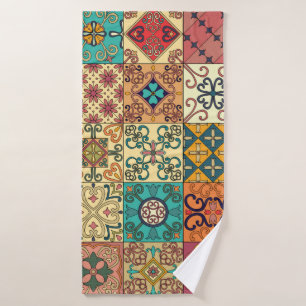 Motif sans couture avec tuiles portugaises en tala