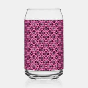 Motif sans couture de fleurs roses et noires