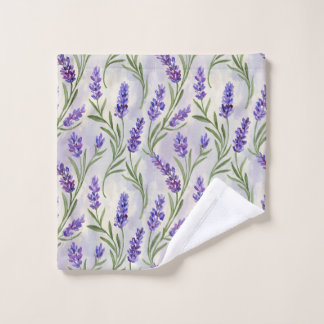 Motif sans couture de lavande à l'aquarelle floral