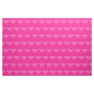 Motif sans couture de logo d'entreprise sur tissu 