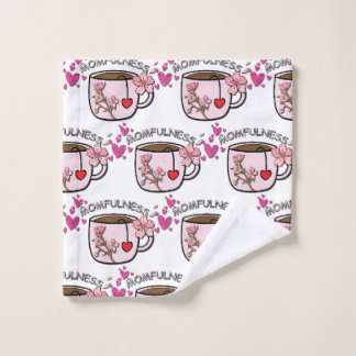 Motif sans couture de tasse de thé floral Momfulne
